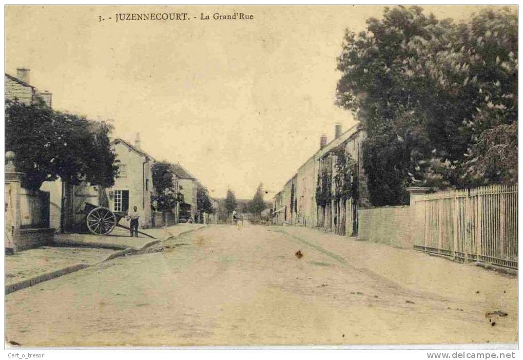 CPA 52 JUZENNECOURT LA GRAND´RUE - Juzennecourt