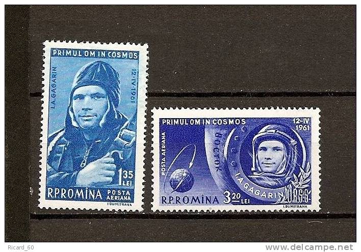Timbre(s) Neuf(s) De Roumanie, 1er Homme Dans L'espace, Youri Gagarine, Poste Aérienne - Nuovi