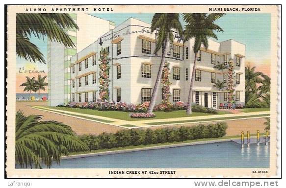 ETATS UNIS- Ref No 161- Alamo Apartment Hotel - Miami Beach  -fla   - Bon Etat - Miami Beach