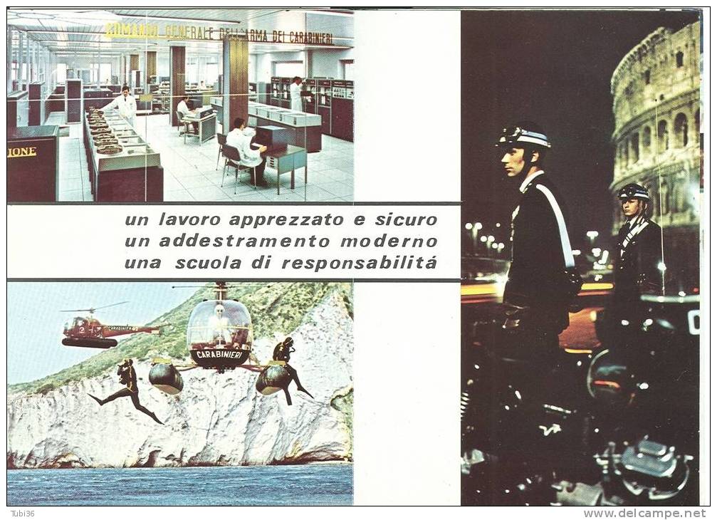 "ARRUOLAMENTO NEI CARABINIERI" PUBBLICAZIONE ANNI 60 - INVITO ALLA CARRIERA DI CARABINIERE. - Police