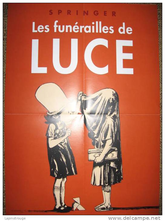 Affiche SPRINGER Benoit Les Funérailles De Luce Vents D'Ouest 2008 - Afiches & Offsets