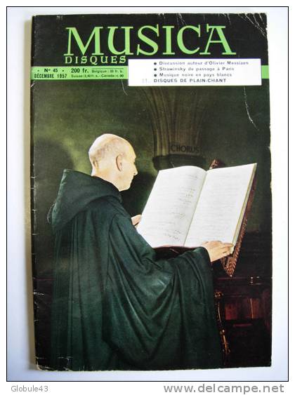 MUSICA N° 45 DECEMBRE 1957 62 P   CHEMINS DE LUMIERE - Musique