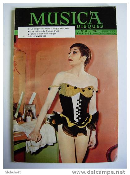 MUSICA N° 53 AOUT 1958 64 P  LES DANSEUSES ETOILES DE L'OPERA - Musique