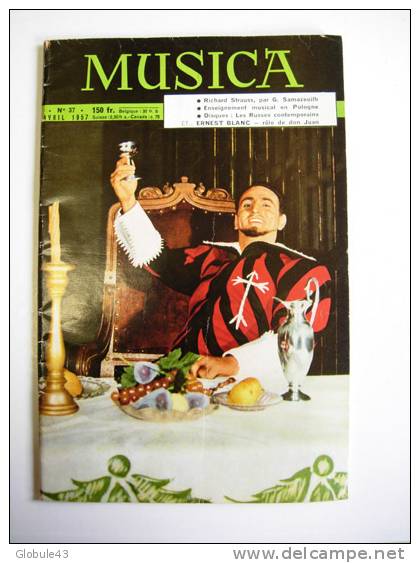 MUSICA N° 37 AVRIL 1957 50 P   IRREEL SCHUMANN - Music