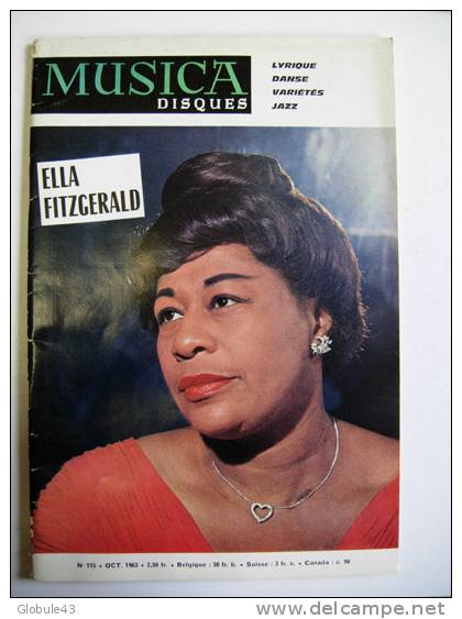 MUSICA N° 115 OCTOBRE 1963 64 P   ELLA FITZGERALD - Musique