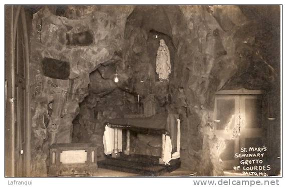 ETATS UNIS -ref No 217- St Mary S Seminary -grotto Of Lourdes -balto -md  - Bon Etat - Autres & Non Classés