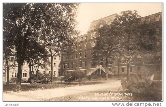 ETATS UNIS -ref No 226- St Mary Seminary -balto -md-  Rear View  - Bon Etat - Autres & Non Classés