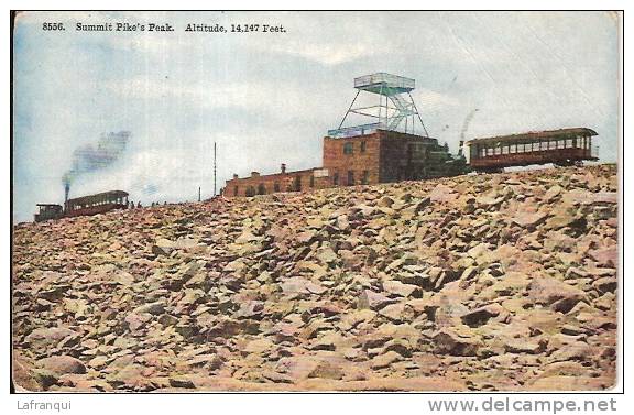 ETATS UNIS -ref No 237- Summit Pike S Peak -trains - - Autres & Non Classés