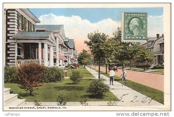 ETATS UNIS -ref No 245- Westover Avenue ,ghent  - Norfolk -va - - Norfolk