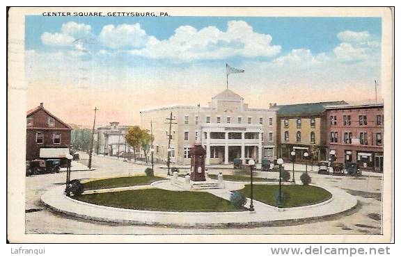 ETATS UNIS -ref No 252- Center Square - Gettysburg -pa- - Autres & Non Classés