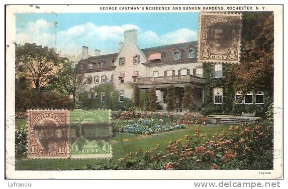 ETATS UNIS -ref No 264- George Eastman S Residence And Sunken Gardens , Rochester -ny - Bon Etat - Rochester