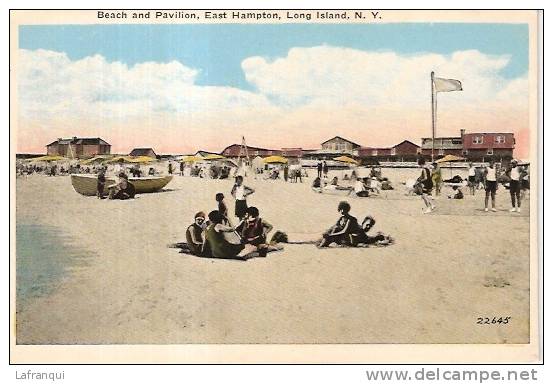 ETATS UNIS -ref No 272- Beach And Pavillion- East Hampton , Long Island -ny- Bon Etat - Long Island