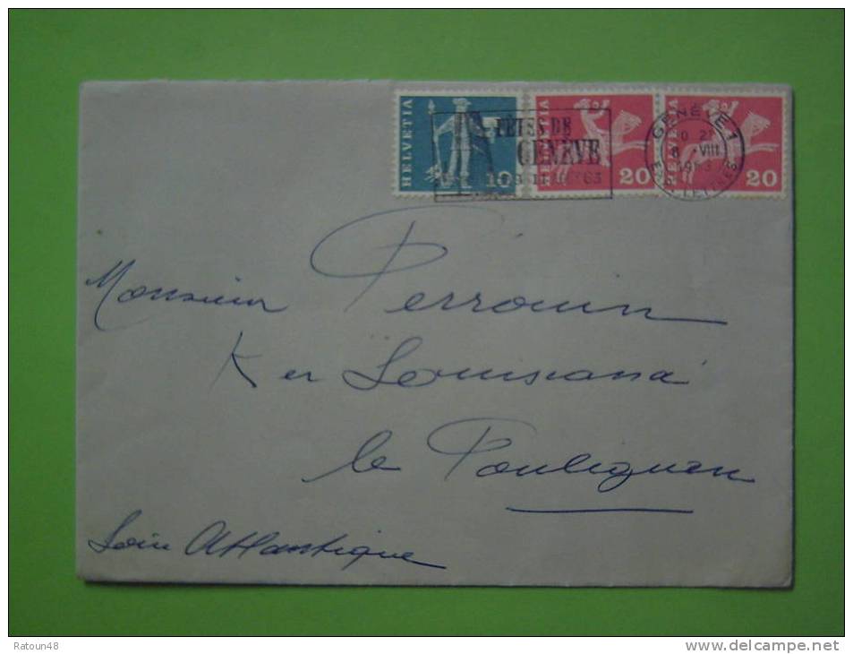 Messagerie - Messager De Schwyz (XVème S.) Courrier Monté (XIXème S.) - Lettre Ordinaire 1963 - Autres & Non Classés