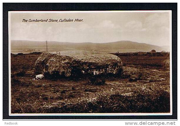 2 Real Photo Postcards Culloden Moor Inverness-shire Scotland - The Cairn & Cumberland Stone - Ref 226 - Inverness-shire