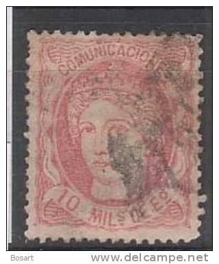 Espagne N°105 Ob. 1870-72 Fig Allégorique C.9 € - Used Stamps