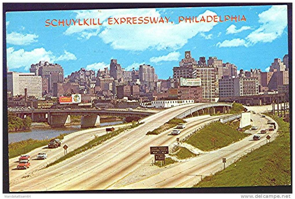 AK Philadelphia The Quaker City The Schuylkill Expressway A Controlled Access Freeway Along The Schuylkill River Connect - Philadelphia