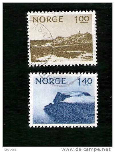 Norway - Scott # 631-632 Lindesnes - North Cape - Used Stamps