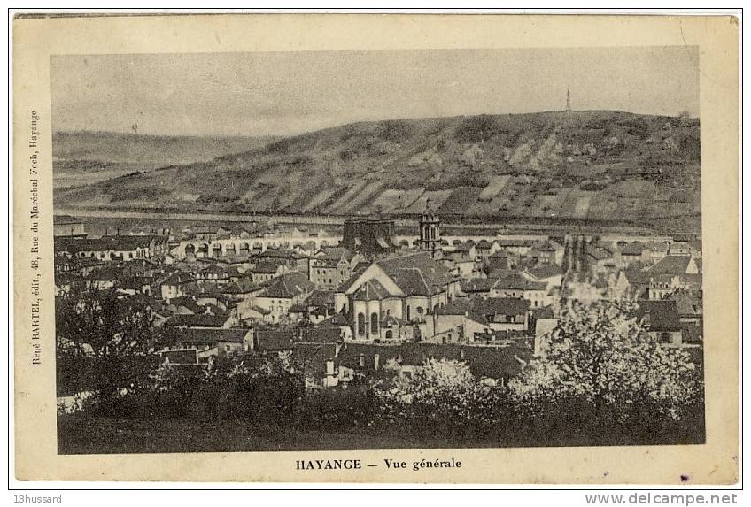 Carte Postale Ancienne Hayange - Vue Générale - Hayange