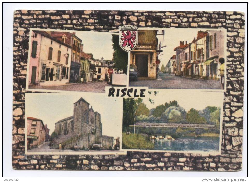 32 - Gers /  RISCLE  --  Carte Multivues - Riscle