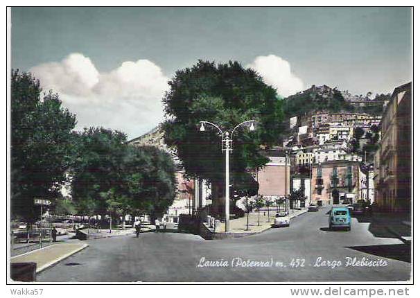 A843- LAURIA LARGO PLEBISCITO - POTENZA - PRIMI COLORI   - ITALY ITALIE ITALIEN - Sonstige & Ohne Zuordnung