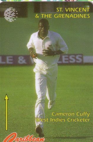 CRICKET - Cameron Cuffy  West Indies Cricketer ( St. Vincent & The Grenadines - Code  199SVDA.../B  )  - Criquet - Saint-Vincent-et-les-Grenadines