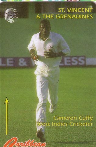 CRICKET - Cameron Cuffy  West Indies Cricketer ( St. Vincent & The Grenadines - Code  199SVDA.../B  )  - Criquet - San Vicente Y Las Granadinas