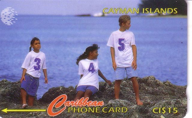 NEW AREA CODE +345  ( Cayman Islands - Code 131CCIF.../B ) ** Children - Enfant - Child - Enfants - Kaimaninseln (Cayman I.)