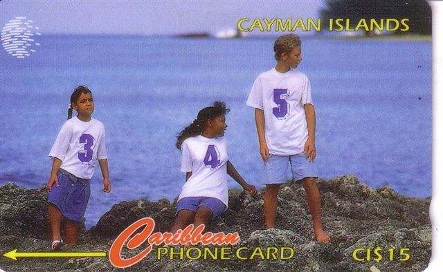 NEW AREA CODE +345  ( Cayman Islands - Code 131CCIF.../B ) ** Children - Enfant - Child - Enfants - Iles Cayman