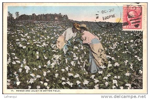 ETATS UNIS - Ref No 318- Romeo And Juliet In Cotton Field   - Bon Etat - Black Americana