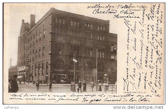 ETATS UNIS - Ref No 340- Masonic Temple - Cleveland - Ohio -temple Maconique   - Bon Etat - Cleveland