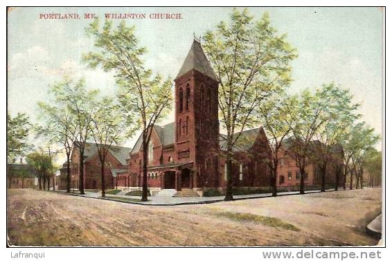 ETATS UNIS - Ref No 356- Portland - Me - Williston Church  - Bon Etat - Portland