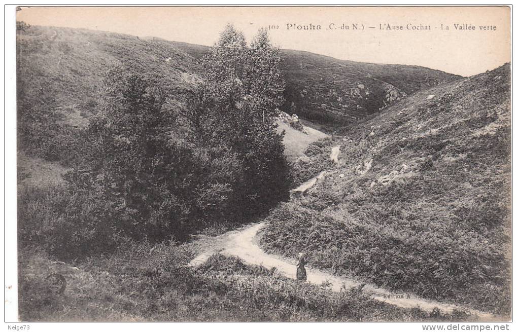 Cpa De Plouha - L'Anse Cochat - La Vallée Verte - Plouha