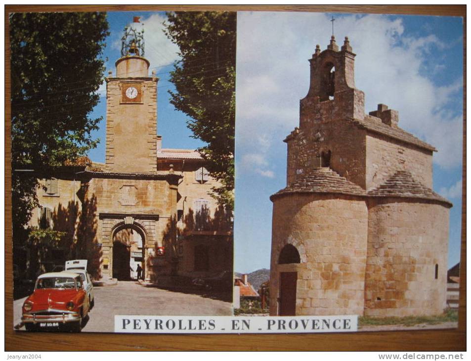 CPSM Peyrolles En Provence Aix Bouches Du Rhône 13 Alpes Côte D´Azur Beffroi Chapelle - Peyrolles