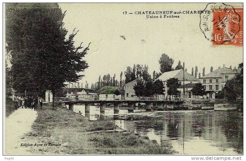 D16 - CHATEAUNEUF SUR CHARENTE  -  Usine à Feutres - Chateauneuf Sur Charente