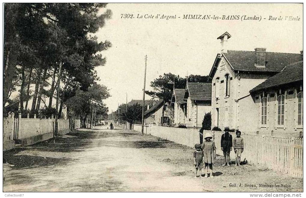 40 - LANDES - MIMIZAN Les BAINS - RUE De L'ECOLE - Mimizan