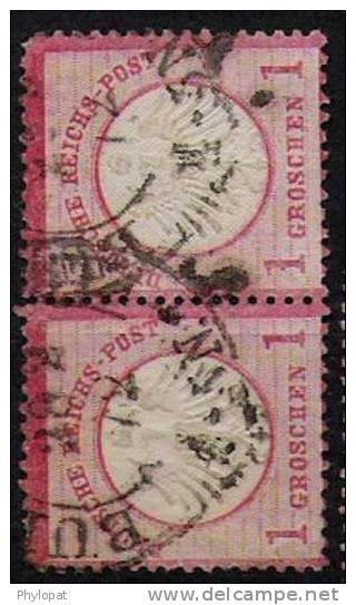 GERMANY 1872 YT#4 Block Of 2 @  Affaire 25% Cote - Gebraucht