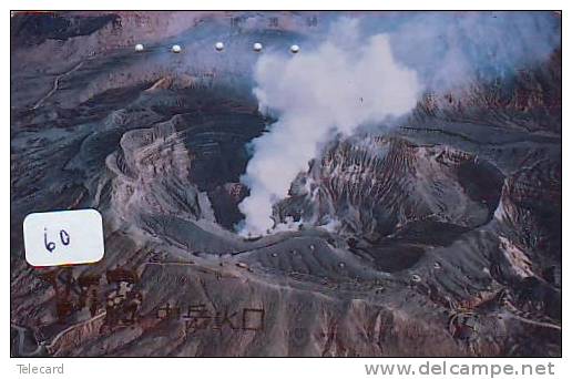 Volcan Volcano Vulkan Sur Telecarte (60) - Volcanos