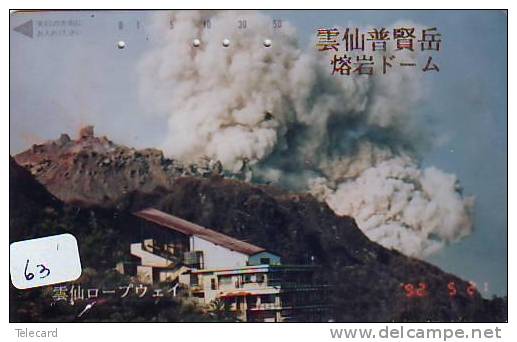 Volcan Volcano Vulkan Sur Telecarte (63) - Vulcani