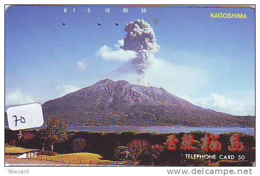 Volcan Volcano Vulkan Sur Telecarte (70) - Vulcani