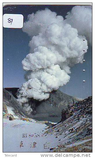 Volcan Volcano Vulkan Sur Telecarte (81) - Volcanos