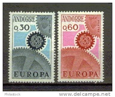 EUROPA ANDORRE N° 179 & 180 ** - 1967