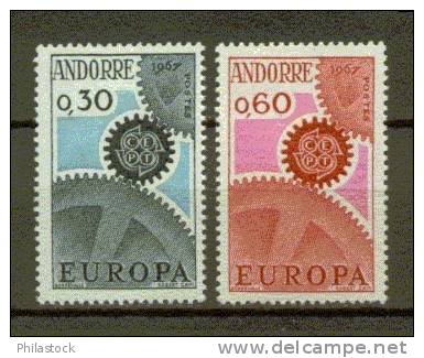 EUROPA ANDORRE N° 179 & 180 ** - 1967