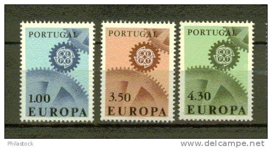 EUROPA PORTUGAL N° 1007 à 1009 ** - 1967