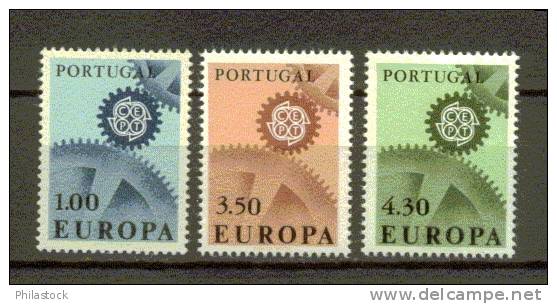 EUROPA PORTUGAL N° 1007 à 1009 ** - 1967