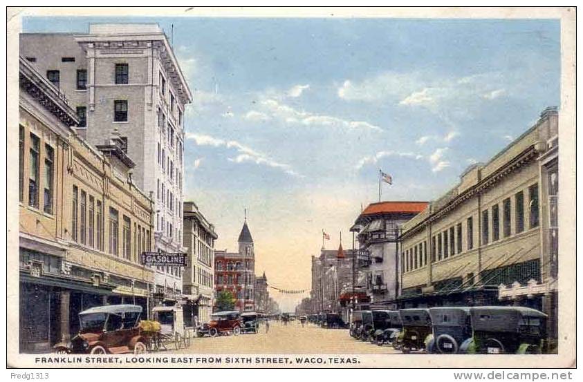 Waco - Franklin Street From Sixt Street - Waco