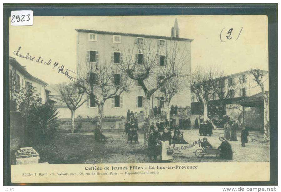 LE LUC EN PROVENCE - COLLEGE DE JEUNES FILLES  - TB - Le Luc