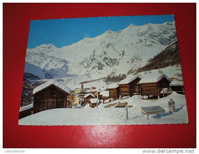 CPSM DENTELURE SUISSE 1968-SAAS-FEE(1800M)MIT ALPHUBEL TÄSCHHORN,DOM UND LENZSPITZE - Lantsch/Lenz