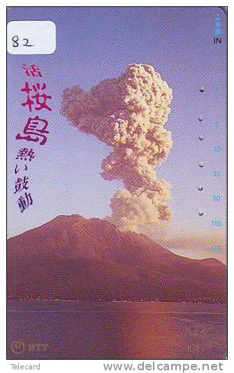 Volcan Volcano Vulkan Sur Telecarte (82) - Vulkane