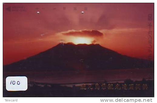 Volcan Volcano Vulkan Sur Telecarte (100) - Volcans