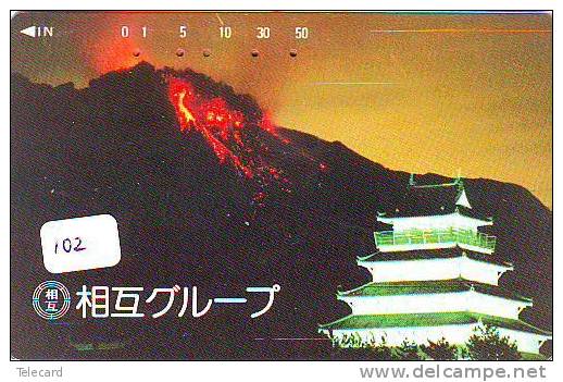 Volcan Volcano Vulkan Sur Telecarte (102) - Volcans